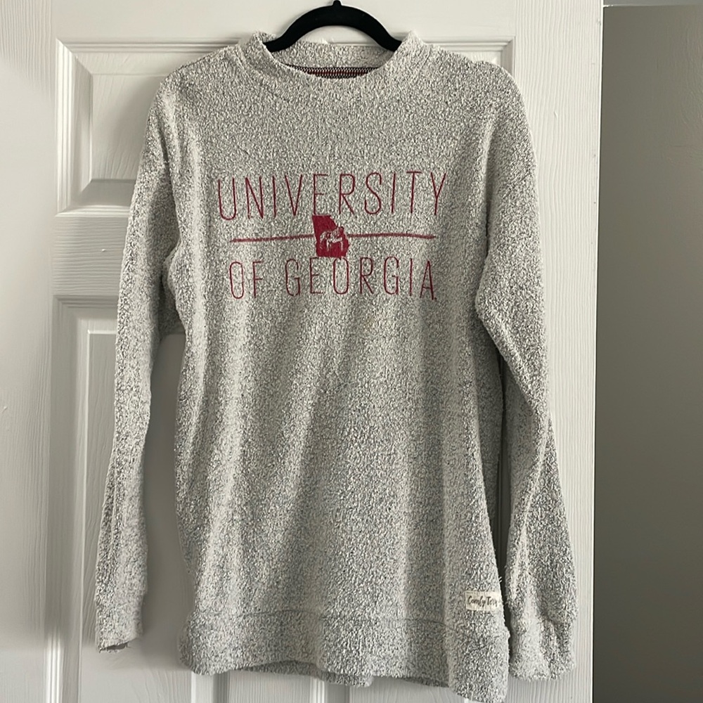 Pressbox University of Georgia Terry Crewneck Sweater